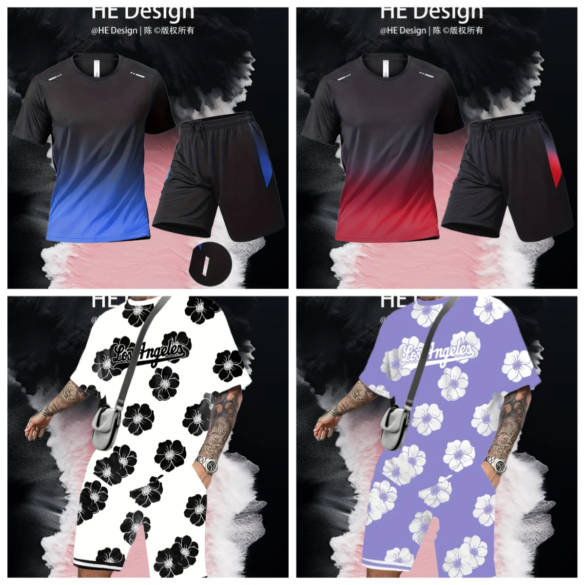 

The 2025 Summer New Men's Suit Features 3D Printing Casual Fashionable Breathable Lightweight and Refreshing Outdoor Men's Wear