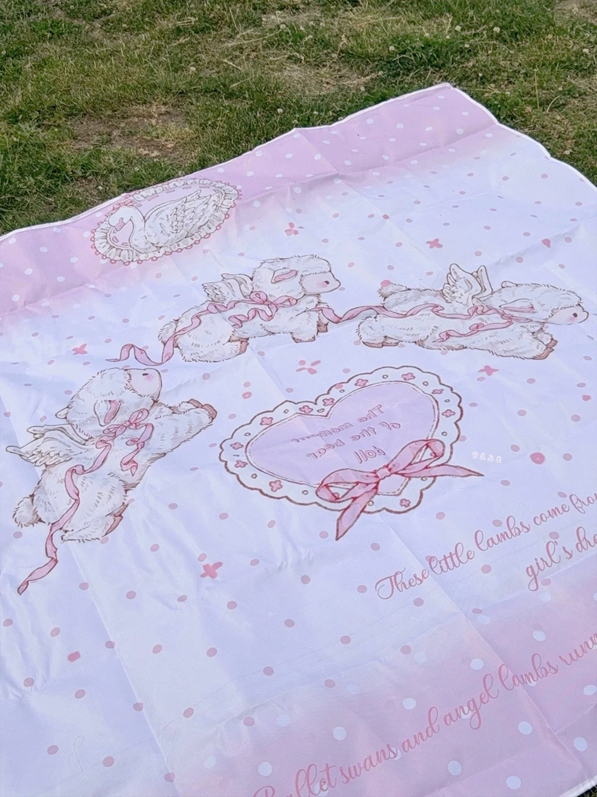 New Spring Genuine Pink Picnic Mat Girl Anime Peripheral Outdoor Waterproof Beach Protection Against Tide Portable Placemat