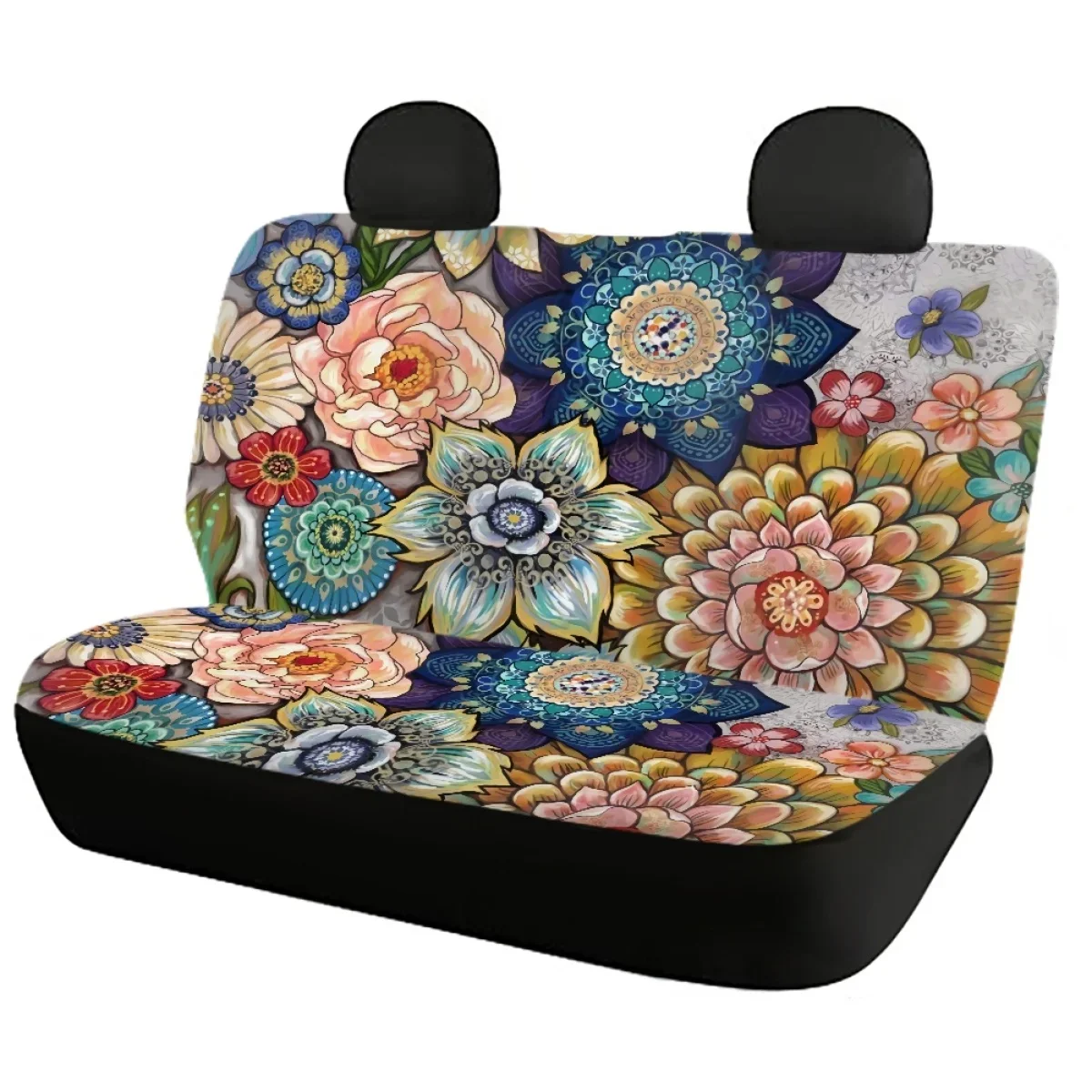 New Mandala Pattern Vehicle Clean Protector Car Front Rear Seat Covers High Quality Washable Brand Design for Women Men Kids DIY