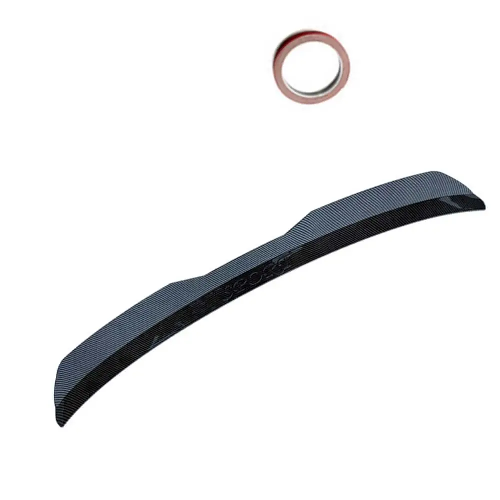 Carbon Fiber Look Rear Roof Lip Top Spoiler Wing For Hatchback SUV MPV Universal