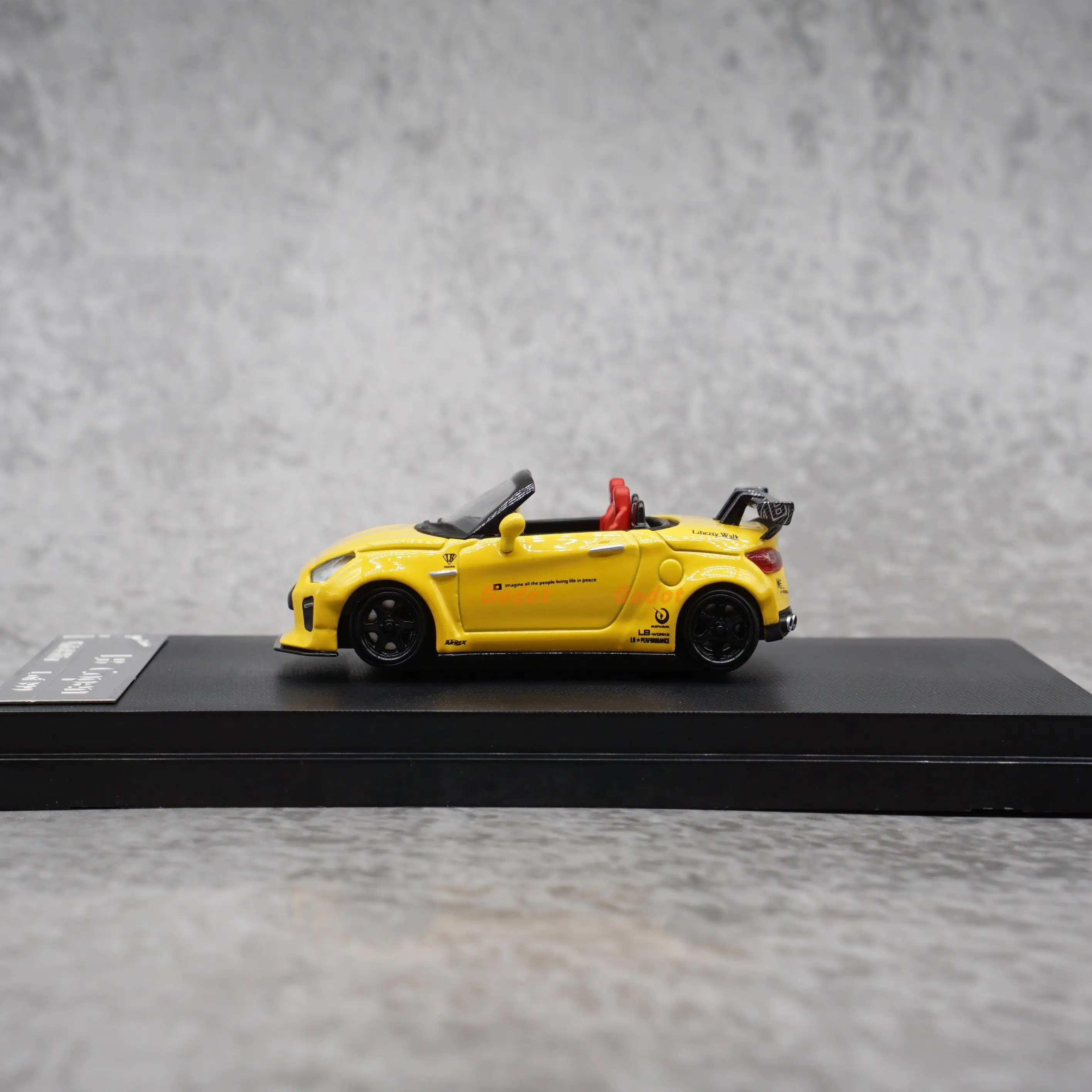 1:64 Nissan GTR LB Copen LA400 GT-K alloy model car decoration