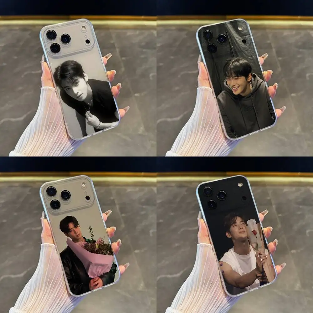 

Cha E-Eun W-Woo Singer Phone Case For iPhone 17,16,15,14,13,12,11 Pro,Max,Plus,X,XS,XR,SE4,E Mini Transparent Soft Cover