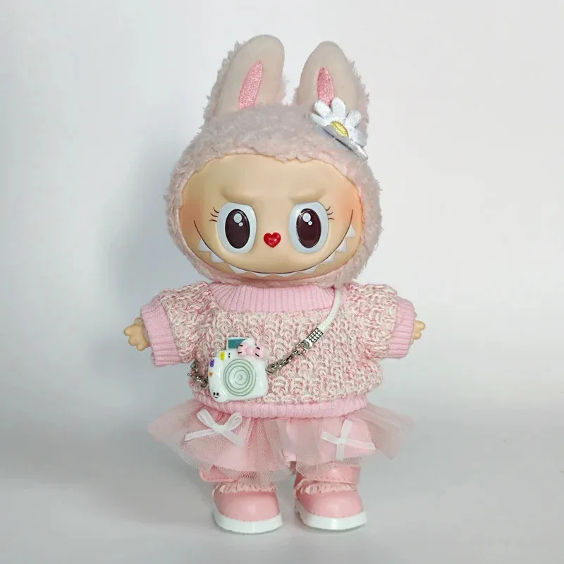 

Labubu Doll Clothes 1st & 2nd Generation - LABUBU Sit Sit Party Bow Mini Dress Set Outfit