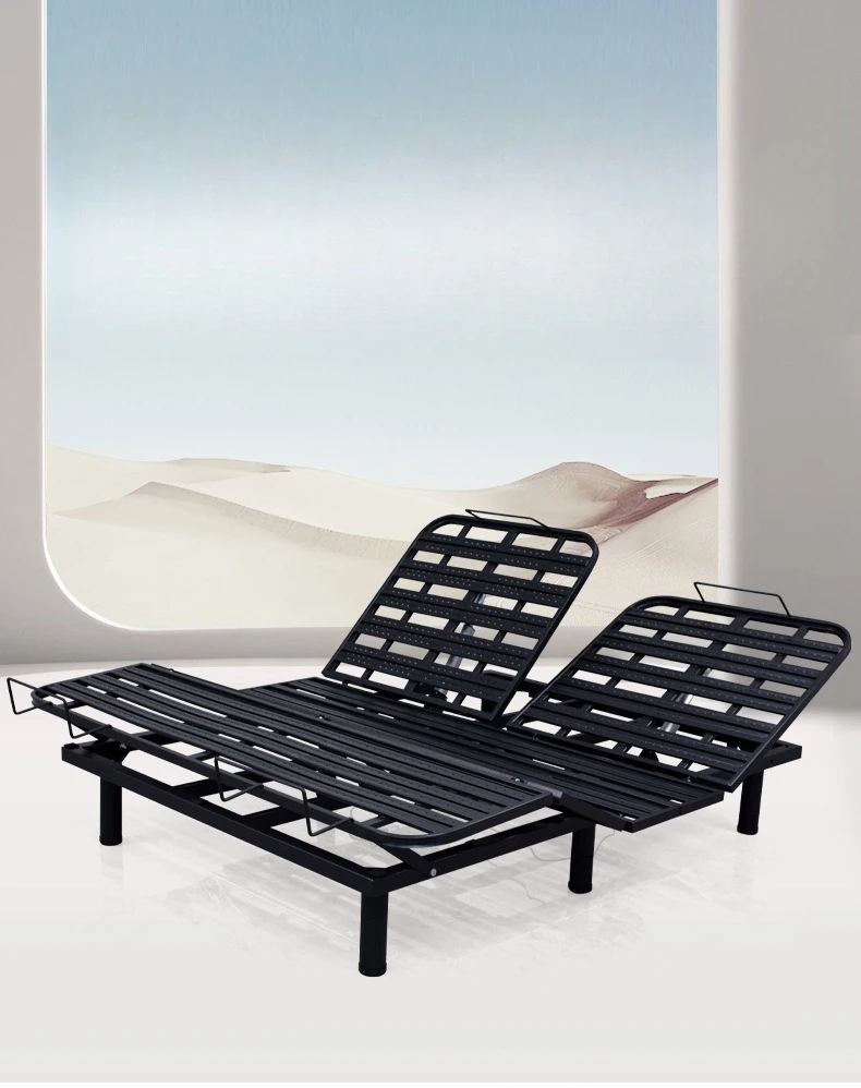 Smart bed, electric split bed, modern simple multifunctional bed, flush and liftable, husband and wife do not disturb each other