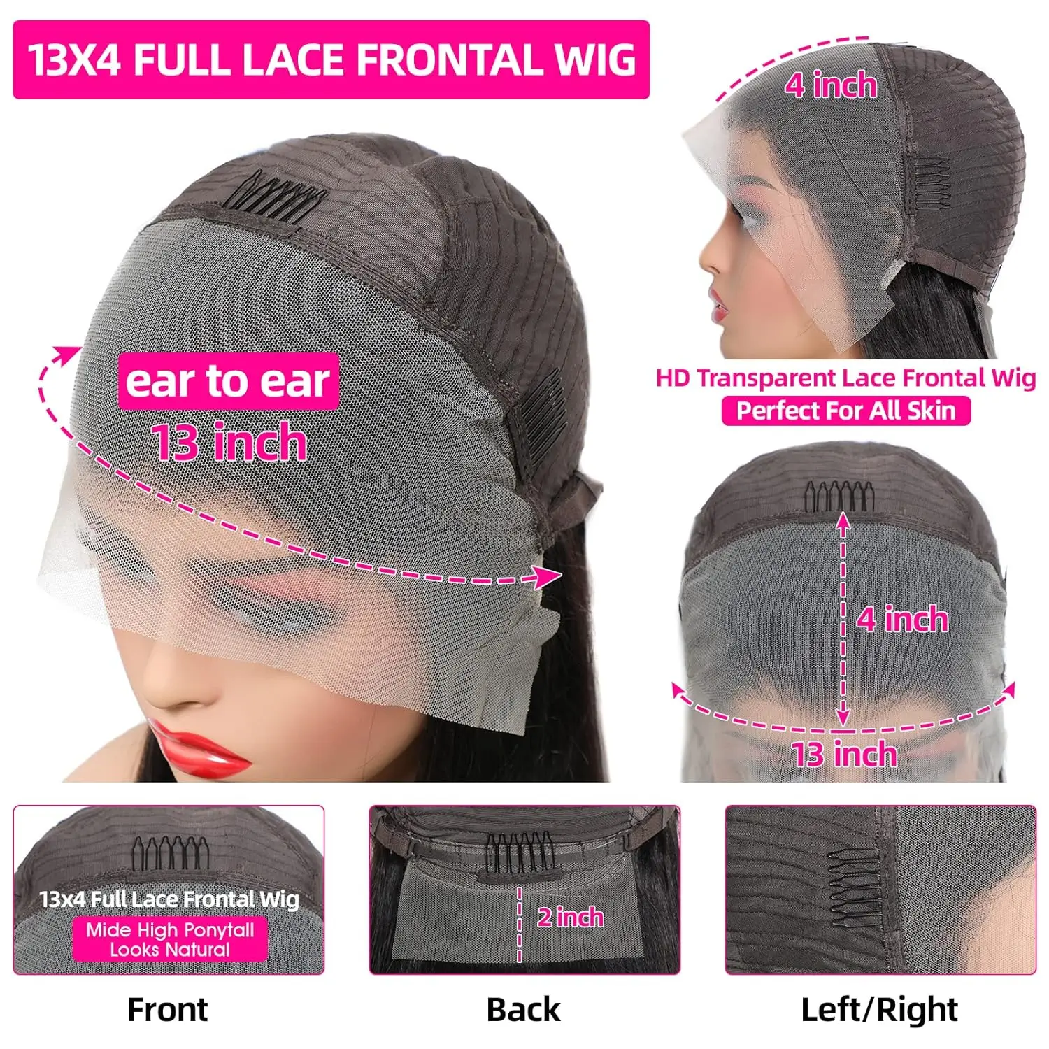 Lemoda 13x4 الجسم موجة الدانتيل الجبهة الباروكات الشعر البشري 180% الكثافة 13x4 HD الدانتيل الشفاف الباروكة الأمامية قبل قطعها 14A البرازيلي