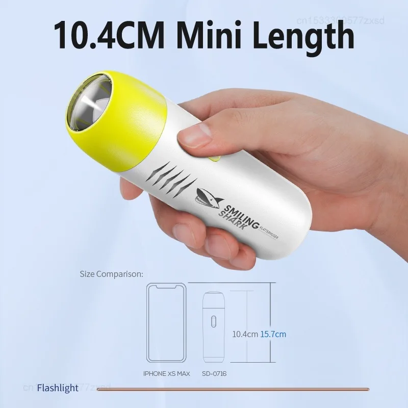 Xiaomi Outdoor Mini Flashlight ABS Portable USB Charging Strong Lights Waterproof Camping Emergency Night Light Children\'s Gifts