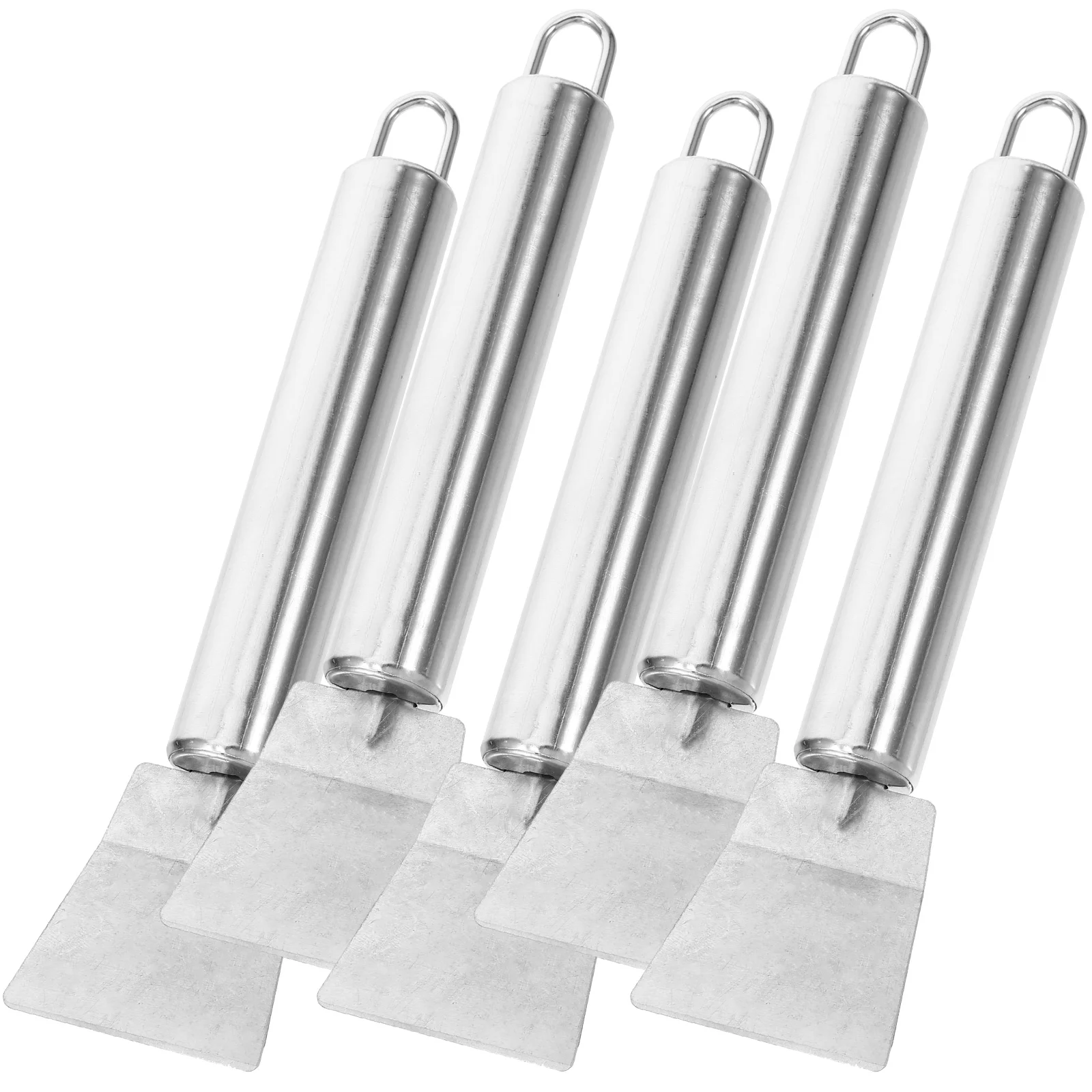 5 Pcs Wall-mounted Stainless Steel Ice Refrigerator Utility Broom Clips Deicing