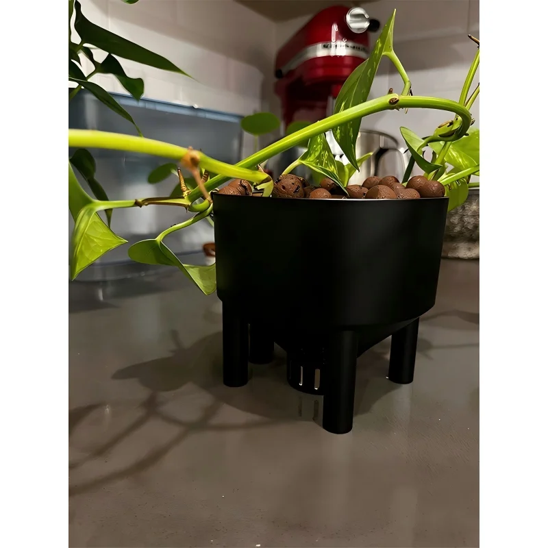 Automatic Watering Tank With Water Level Indicator Converts Existing Flower Pot Into Semi-Hydroponic Plant Gardening Accessories