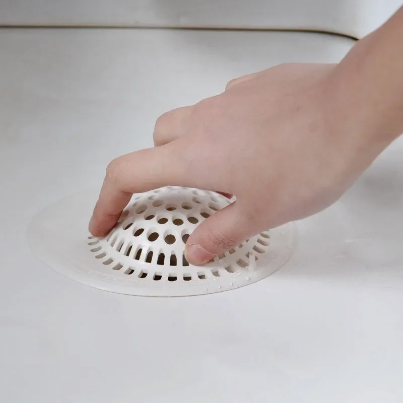 Recolector de Cabello de Silicona con Ventosa – Filtro para Fregadero de Cocina, Cubierta para Desagüe de Ducha y Bañera