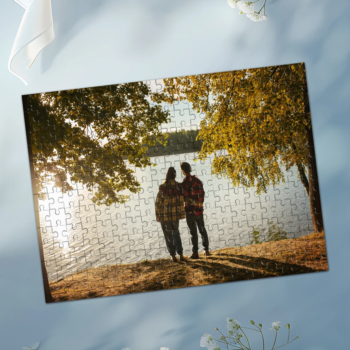 35/300/500/1025pcs Personalized Custom Photo Puzzle couple Colorful Photo Puzzle Decorative Memory