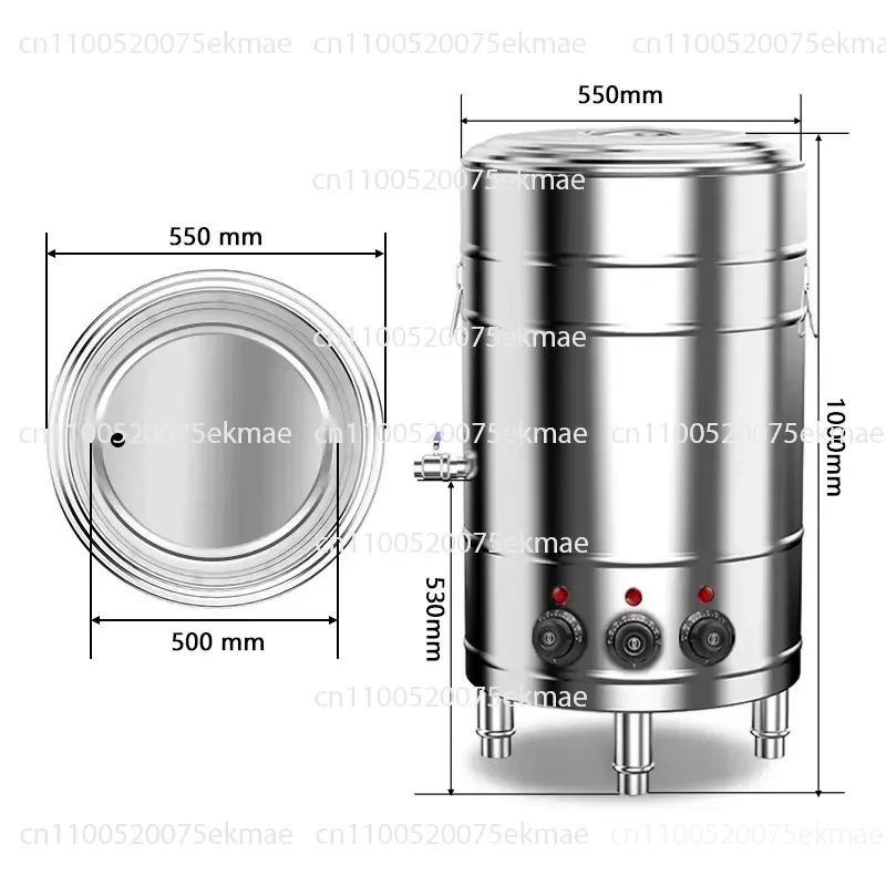 100/150 Liters Motor 220 Volts Soy Milk Dumpling Noodles Instant Soup Steamer