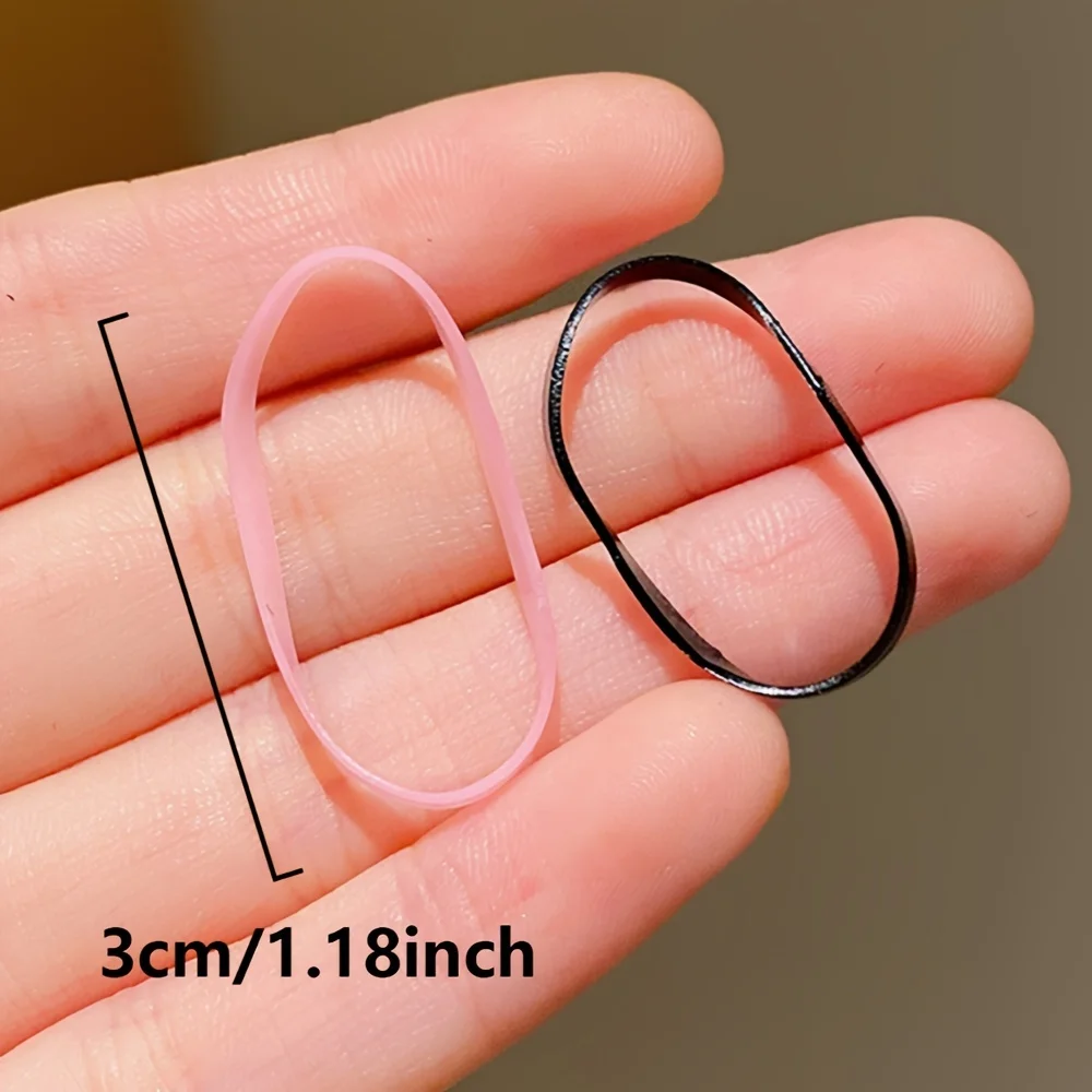 1000 شريط مطاطي صغير يمكن التخلص منه للفتيات الصغيرات لربط شعرهم بمرونة عالية وأربطة مطاطية متينة لربط الشعر