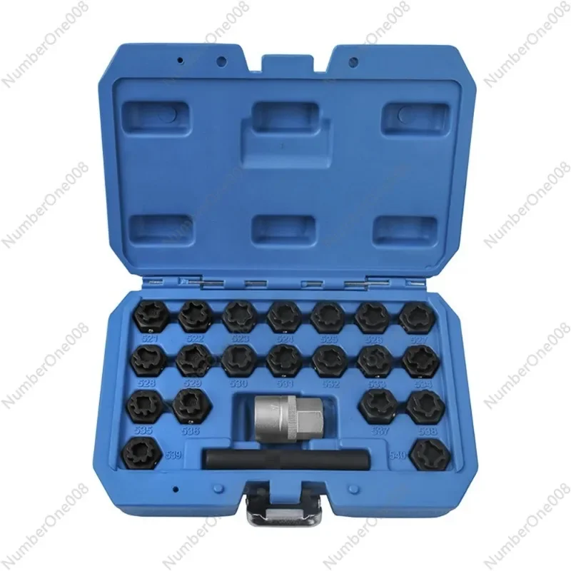 22 Piece For Volkswagen Anti-theft Screw Socket, Disassembly And Assembly Of Tire Nut Head Wrench