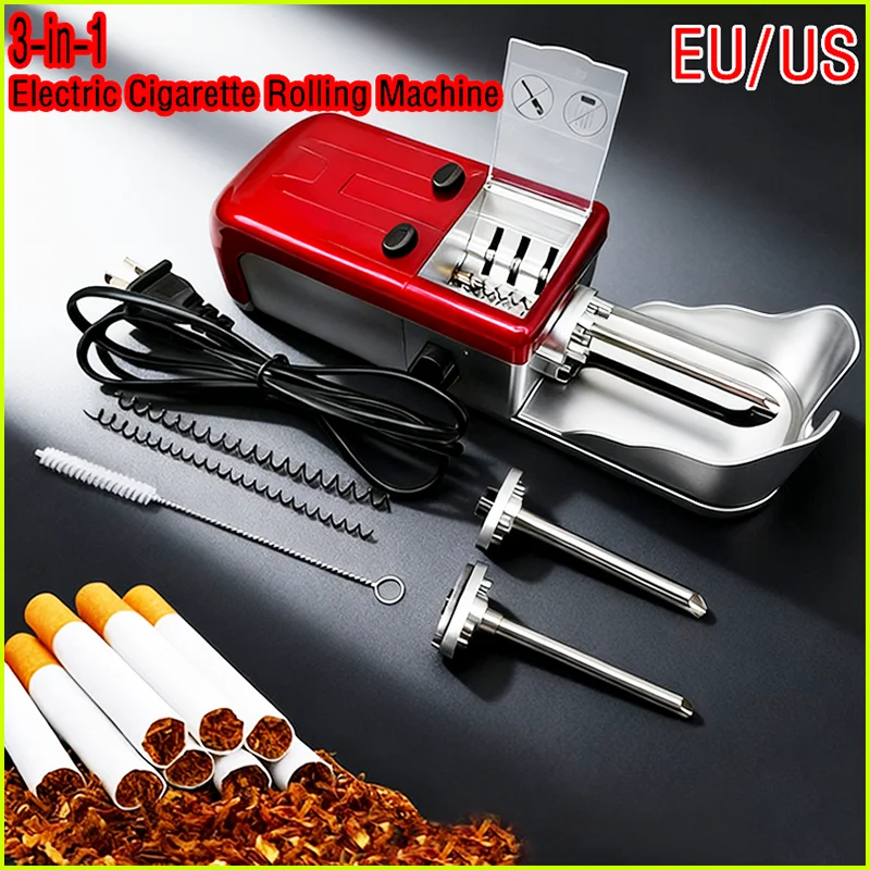 

Electric Cigarette Rolling Machine Automatic Tobacco Machine Auto Filling Cigarette Maker Tobacco Roller Device Tool Accessorie