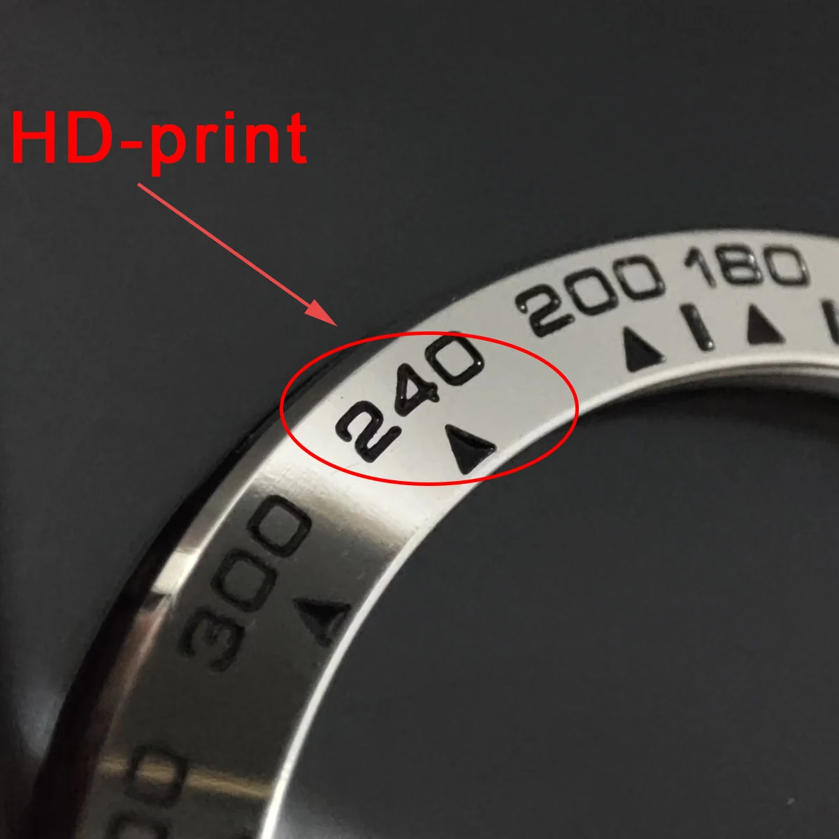 Vk63 cassa cronometro orologio al quarzo Sloped lunetta in ceramica inserto 38.5*30.5mm o 39.3 * mm * 31.5mm per parti di orologi vk63 (senza luminoso)