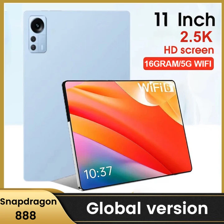 2024 new global version 11 inches Android 12 Snpdragn 888 HD 4k screen 16GB+512GB tablet PC 5G dual SIM card or WIFI GPS Mi Pad