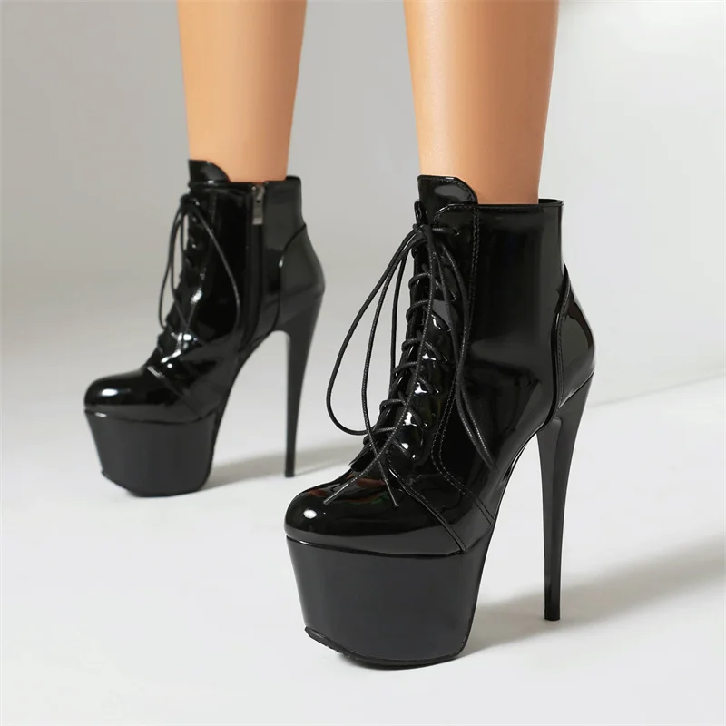

YQBTDL/пикантные сапоги выше колена большого размера, женские ботинки унисекс на высоком каблуке-шпильке и платформе, вечерние танцевальные стриптизерши, клубная обувь 2025