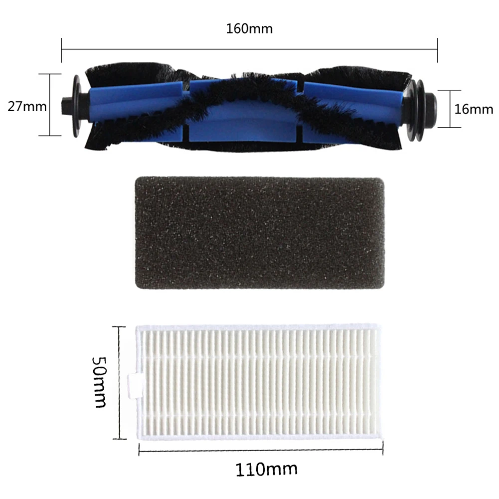 Sikat utama Filter sikat samping untuk Kyvol Cybovac E20 E30 E31 EC30MQ Robot vakum sikat utama alat pembersih Filter sikat samping
