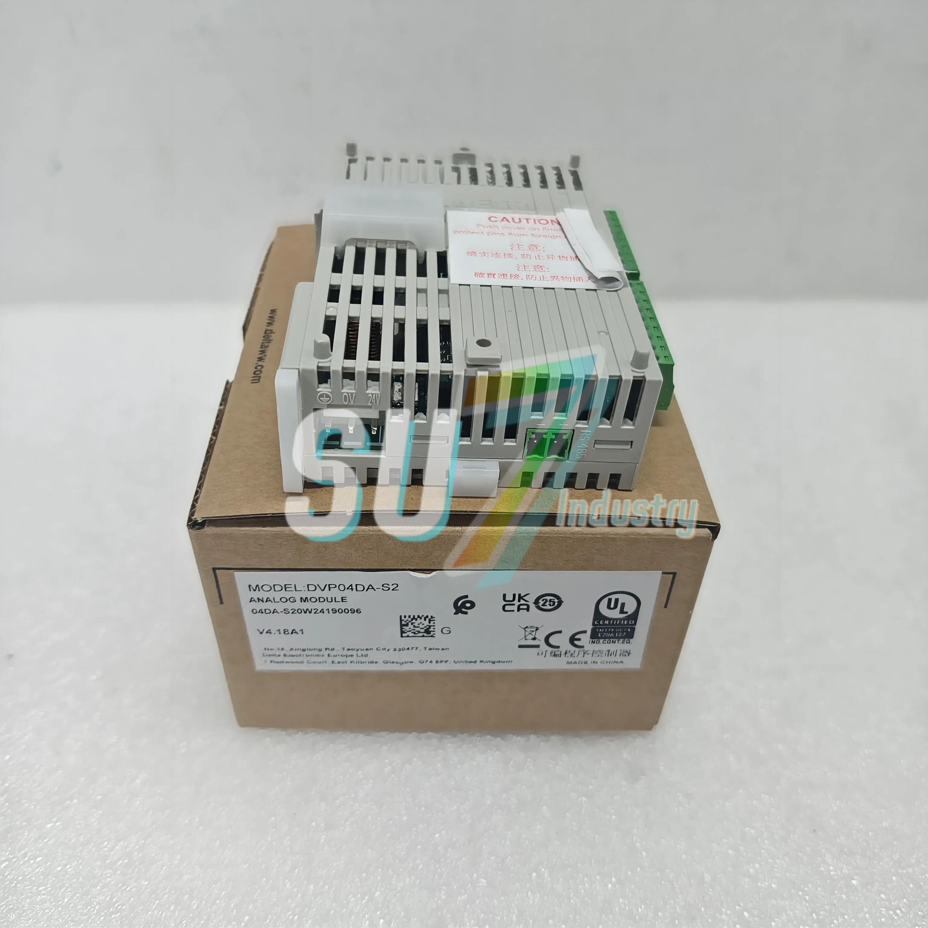 Modul PLC DVP04DA-S2 Baru Dalam kotak