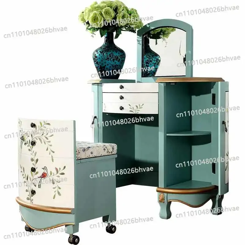 

Design Vanity Table Senior Classic Style Bedroom Makeup Vanity Table Storage Modern tocador de maquillaje Home Furniture