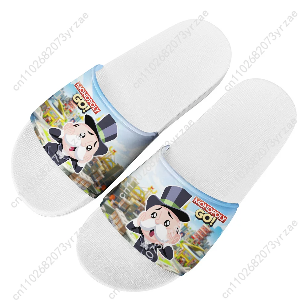 

Monopoly Go! Sandals Home Slippers Water Shoes Men Women Teenagers Fashion Bathroom Beach Swimming Pool Shoe Custom Made Slipper