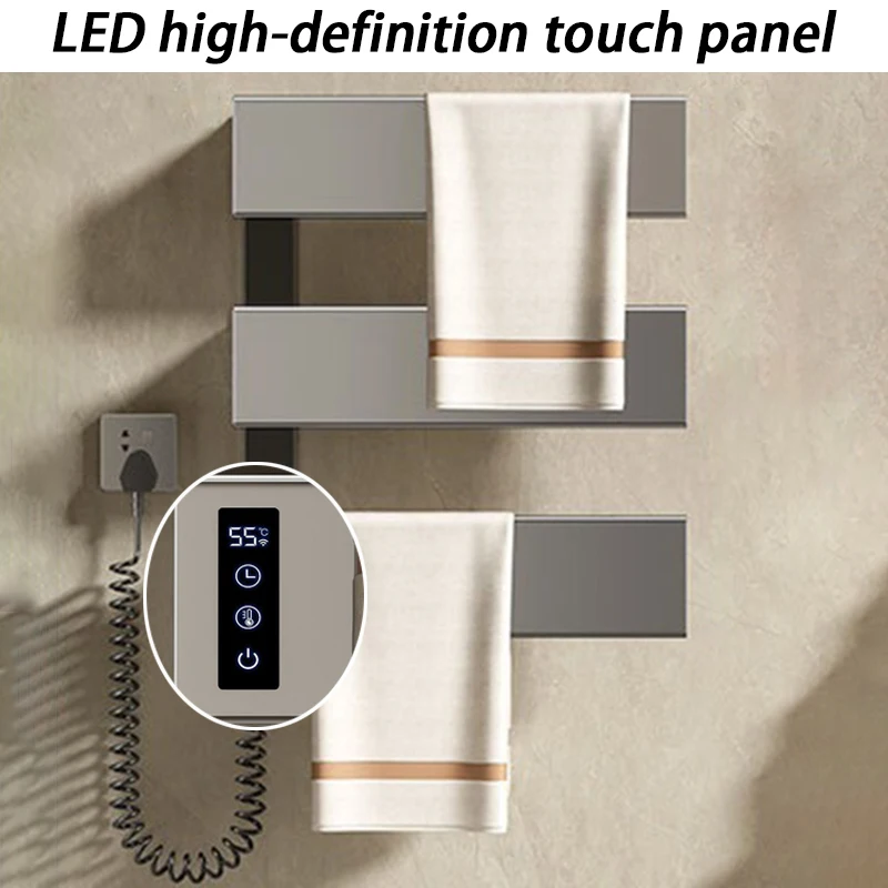 Bathroom Towel Rack Radiator Wall Hanger Multilayer Towels Holder Heater Intelligent Constant Temperature Towels Bars Heaters