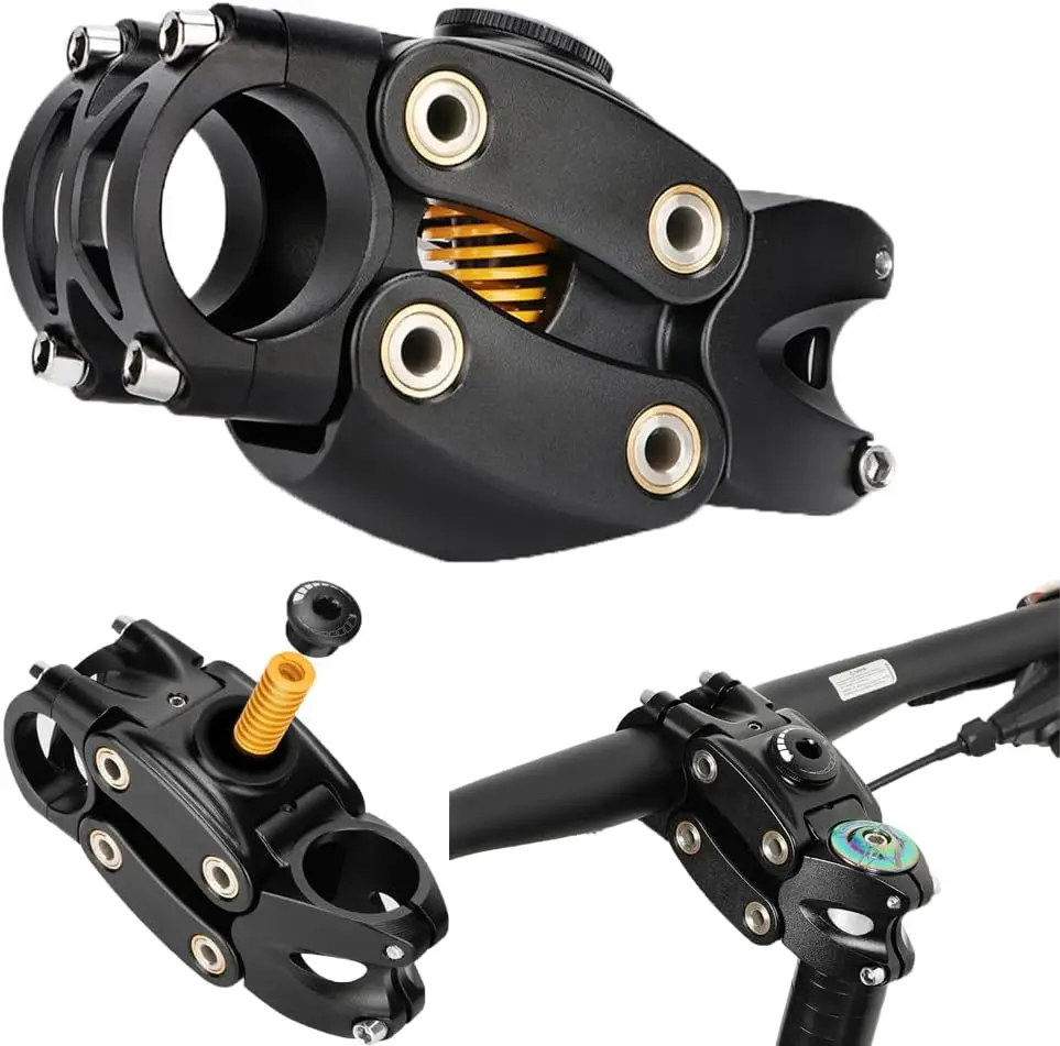 

Aluminum Alloy MTB Bicycle Rod Suspension Bicycle Handlebar with Shock Absorber Riser for Road and Gravel Riding