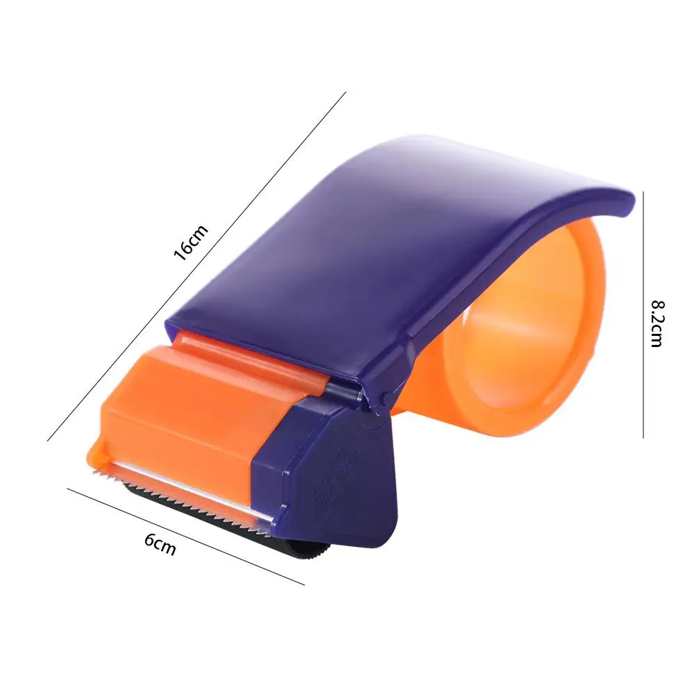 Narzędzie do pakowania Wygodny dozownik taśmy Plastikowy żelazny nóż do taśmy Uchwyt 5cm 6cm DIY Maszyna do zamykania pudełek Fabryka