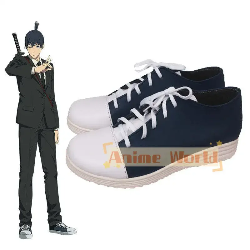 Aki Hayakawa Scarpe Cosplay Festa di Halloween Pelle PU Realizzata su misura