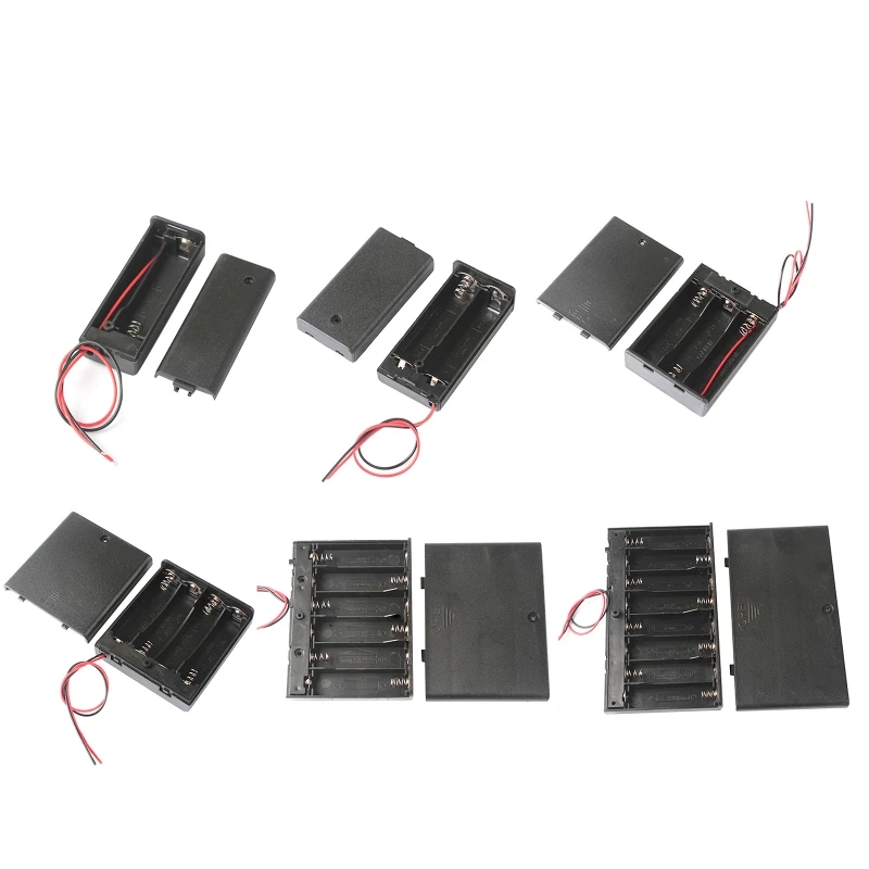 Waterproof Battery Holder for Case 3 4 6 8 Slots AA Battery Box for Case with Household Battery Holder Dropship