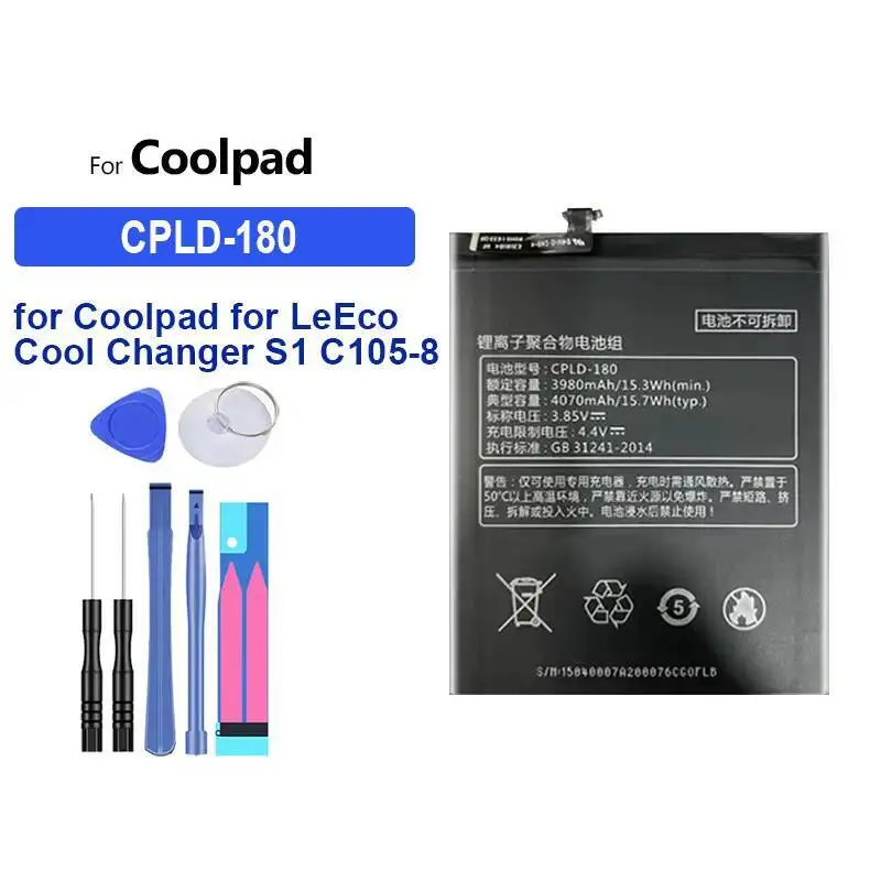 

4070Mah Mobile Phone Battery For Coolpad Cool Changer S1 C105-8 C105-6 Lightweight Cpld-180