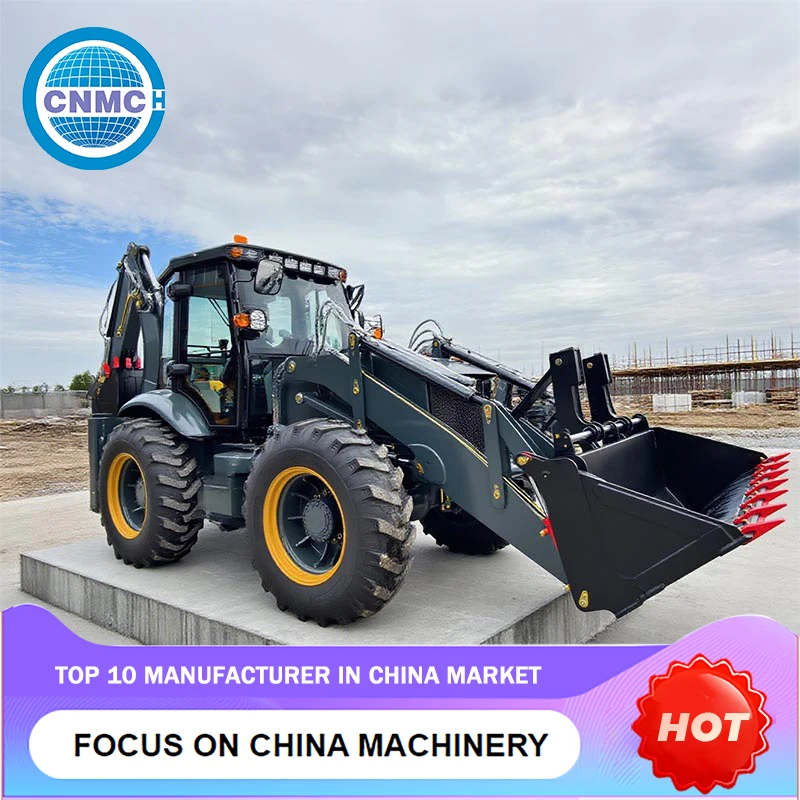 

Backhoe Loaders Multifunctional 4x4 Wheel Loader 6 Tons Made in China High-performance Garden Factory Direct Sales Customizable