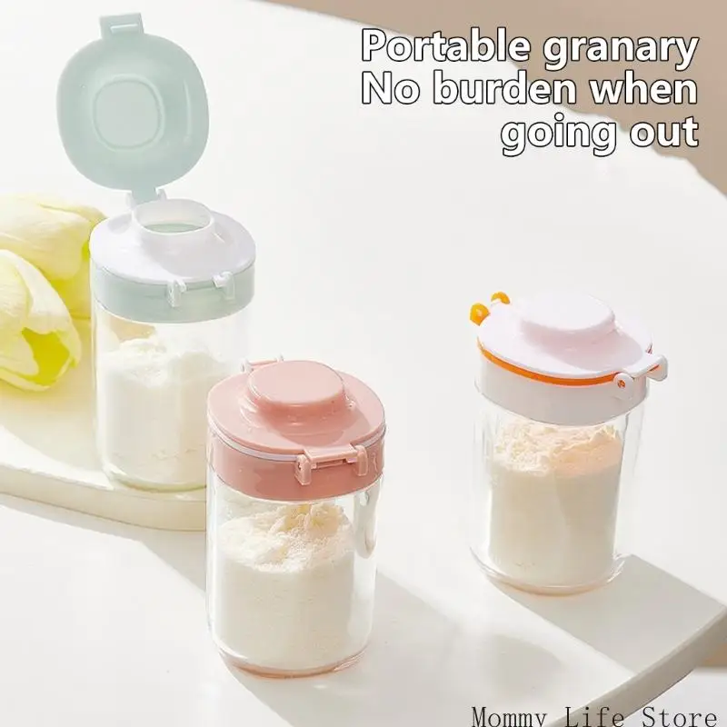 

Portable Baby Formula Dispenser Secure Seal Travel Friendly Design Easy Clean Compartment 80ml Capacity Safe