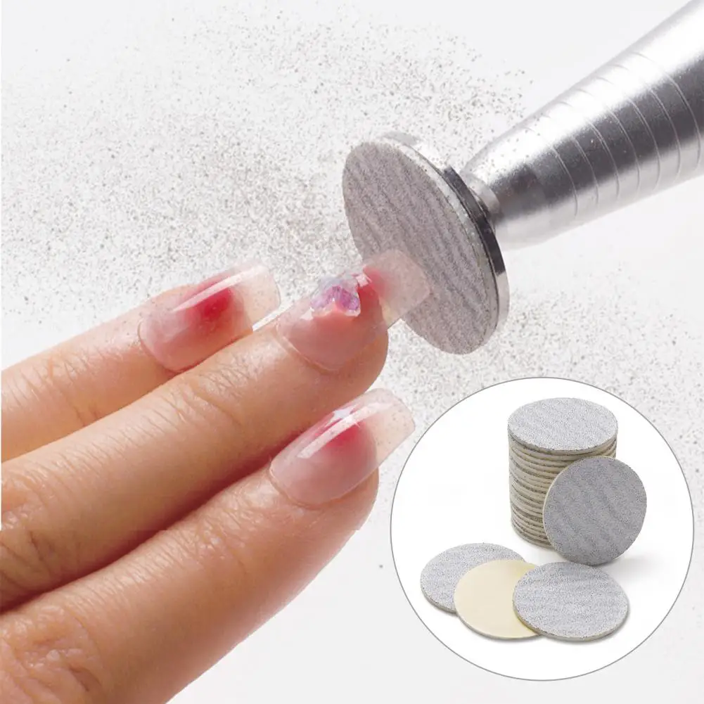 50Pcs Practical Long Lasting Nail File Sandpaper Durable 35mm Pedicure Tool Calluses Foot Grinder Paper High Viscosity