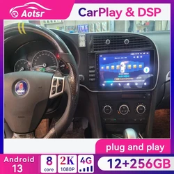 9 inch Screen For SAAB 9-3 93 2005-2008 Android 13.0 Car GPS Navigation Multimedia Player Head Unit Video Radio Carpay DSP Unit