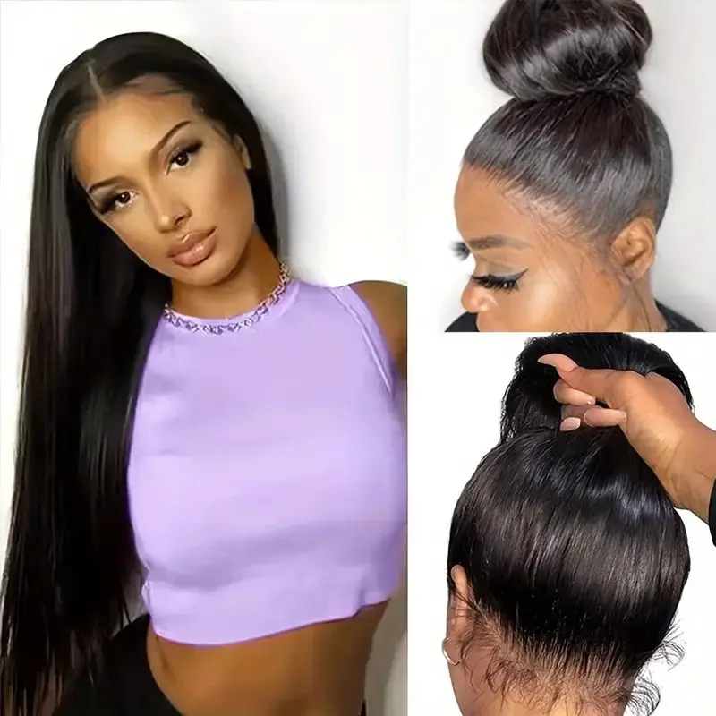 Rosabeauty 30 40 Inch 13x6 Straight Lace Front Wig Human Hair 13X4 Frontal 5X5 Glueless Ready to Wear Wigs 250% For Women