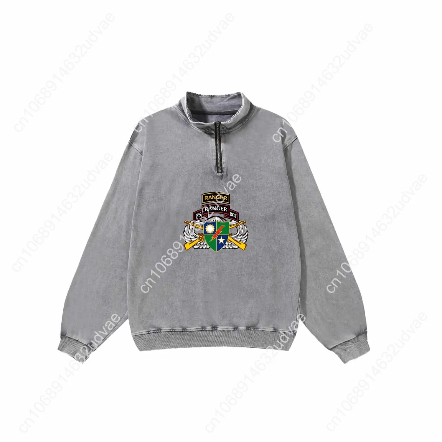 US Army Ranger 75th Scroll Tab Airborne Wings Rifles Retro Sweatshirt Man Woman Teenager Half Custom Made Tops Sleeved Tshirt