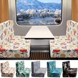 Stretch Printed RV Dinette Couch Cushion Covers Sofa Seat Cover Protector Slipcovers with Elastic Bottom for RV Camper Car Bench