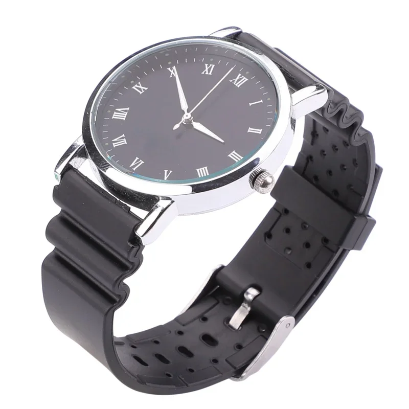 Sports Strap Belt Wristband Soft Silicone Watch Band 18mm 20mm 22mm Replace Electronic Watch Wrist Watchbands Black WatchBand