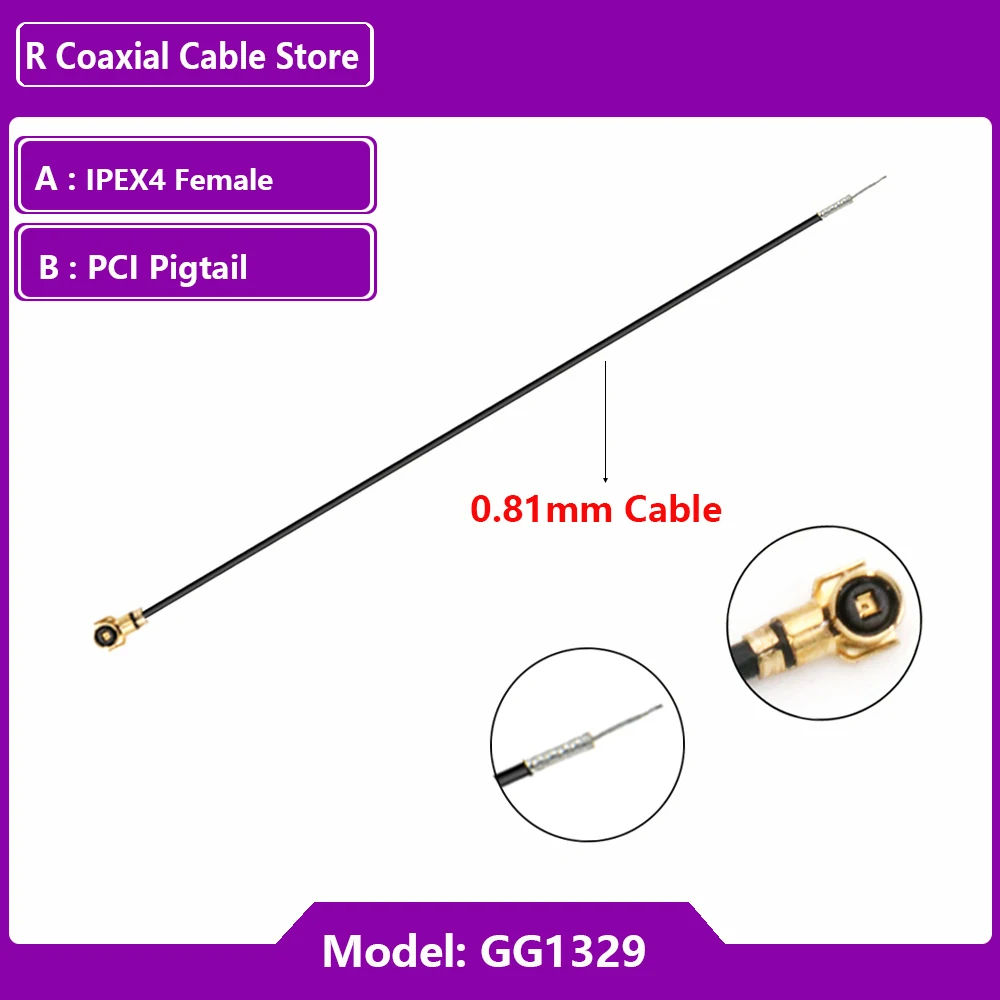 5PCS Single End IPX1 IPX1 MHF4 Female  to Solder U.fl Open End Cable RF Pigtail for PCI WIFI Card Wireless Router 3G 4G Jumper