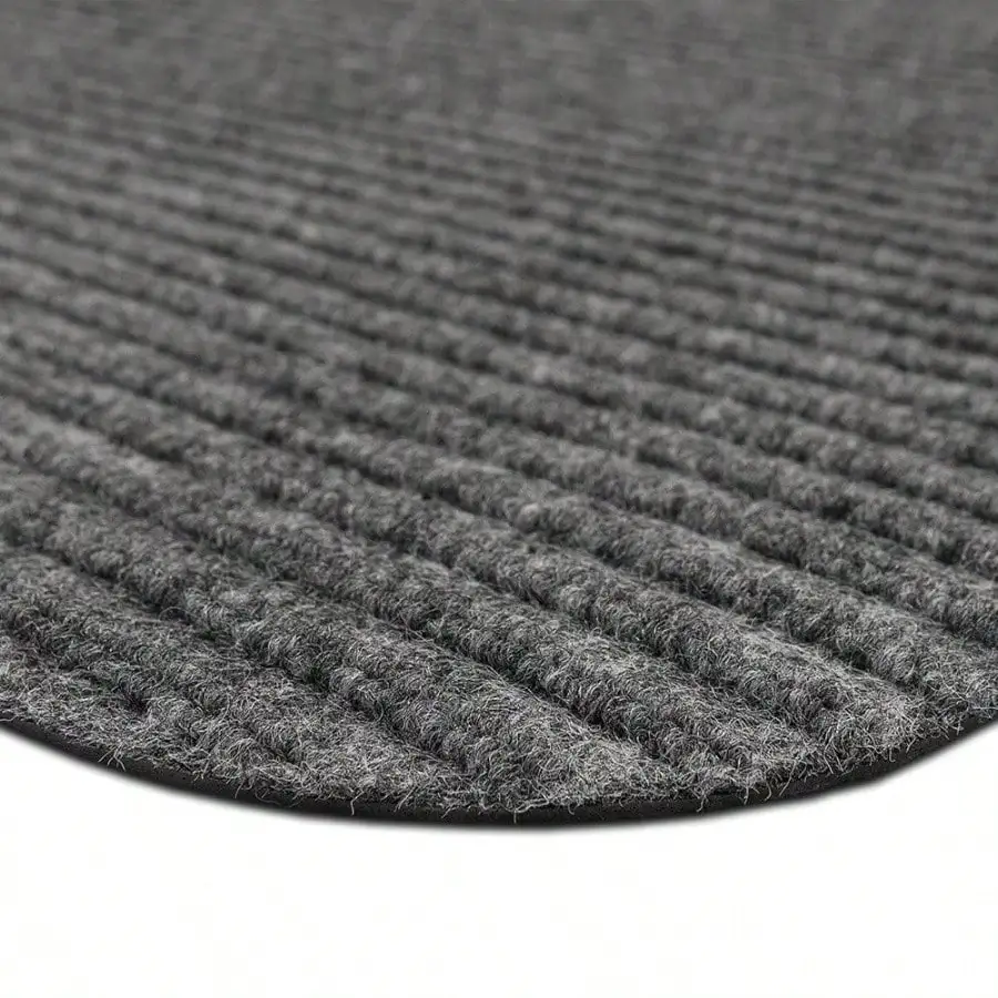All Purpose Low Pile Non - Slip Indoor/Outdoor Stain Fade Resistant Ribbed Mat 2'x 6'