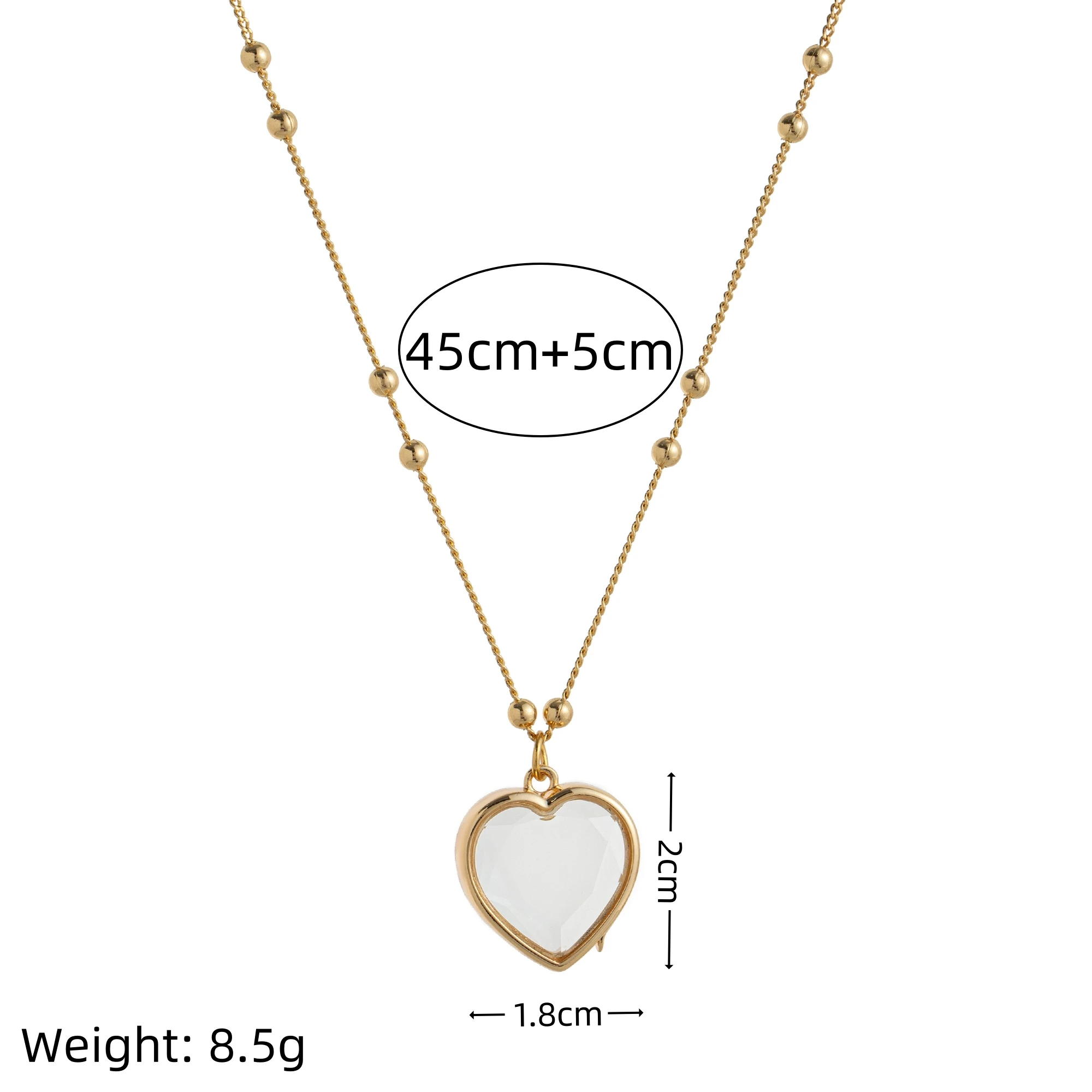 الحب صندوق زجاجي عقد دي اي واي عيد ميلاد ديسمبر حجر ضوء قلادة الموضة الفاخرة متعددة الاستخدامات