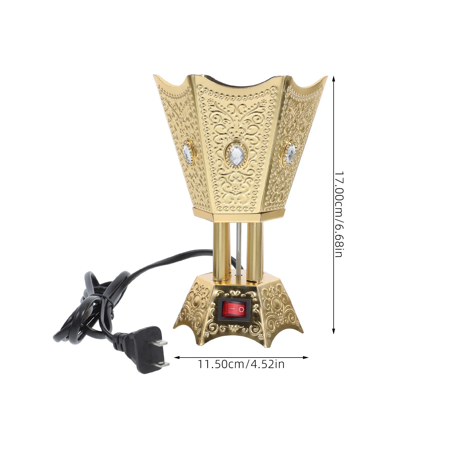 Electric Incense Burner Desktop Middle East Style Sturdy Plug-in Aroma Burner Table Decor Us Plug Censer Holder