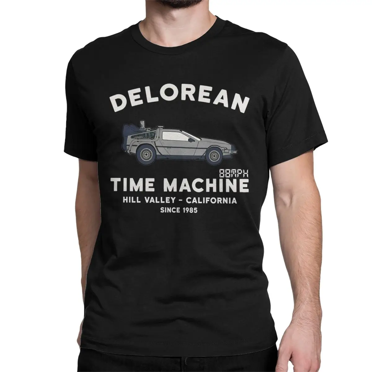 Time Machine Back To The Future Men Women T Shirt Classic Movie Series Vintage Tees T-Shirts Pure Cotton Birthday Gift Clothes