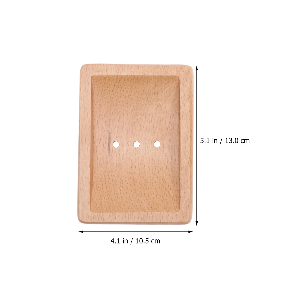

2pcs Wooden Soap Box Drainable Mold-Proof Bathroom Organizer Anti-Slip Soap Holder Storage Tray Rack For Home Decor