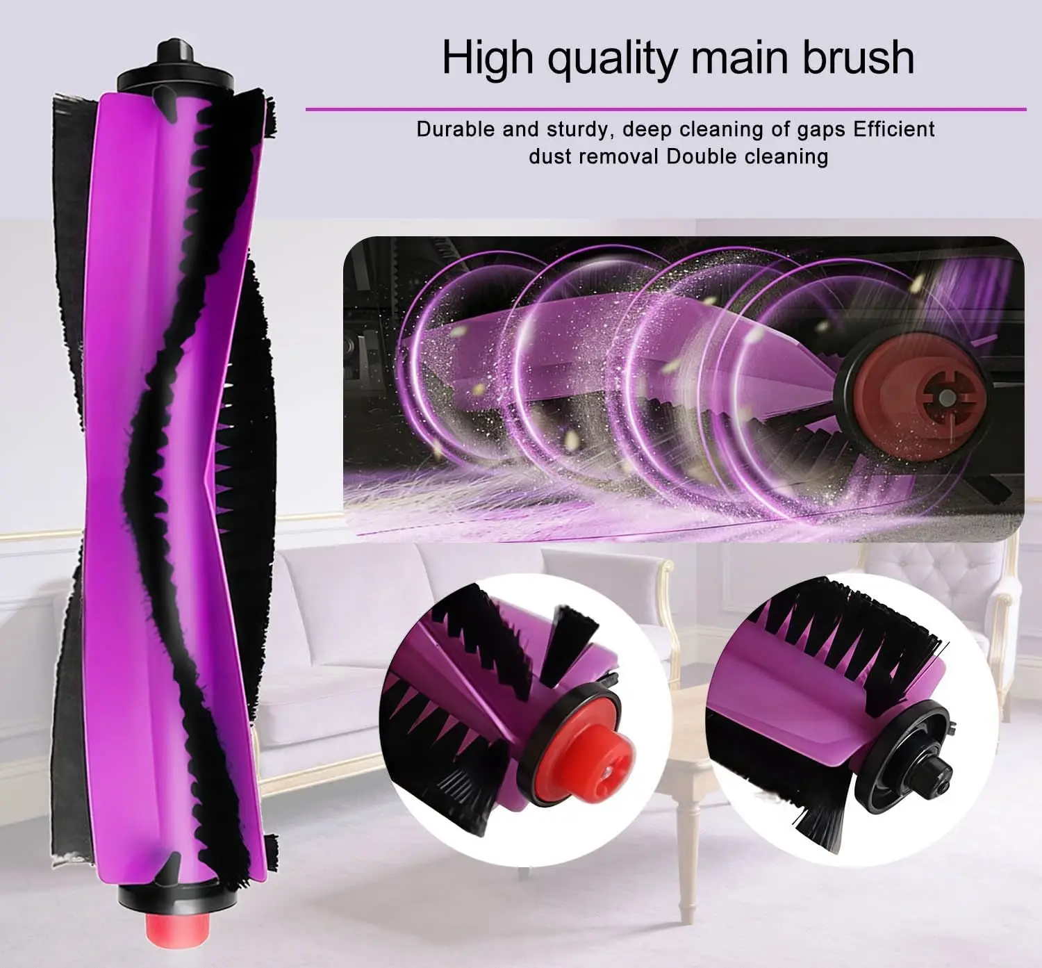 For Eureka J15 Max Ultra Robot Vacuum Cleaner Accessories Main Brushes Filter Mop Pads Side Brushes Dust Bags Replacement Parts view 2