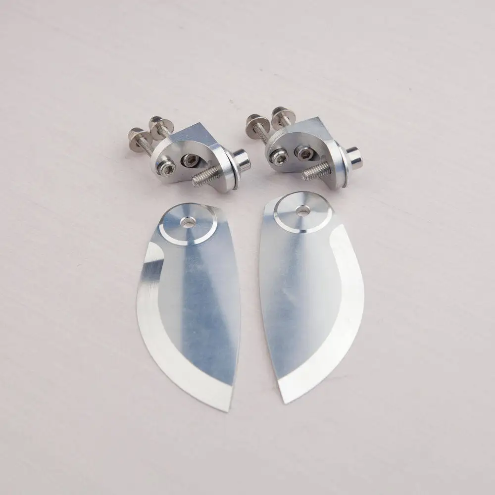 72mm Aluminum Trim Tab, Competition Water Blade for Gas & Nitro RC Boat, Racing Turning Fin for O Monohull