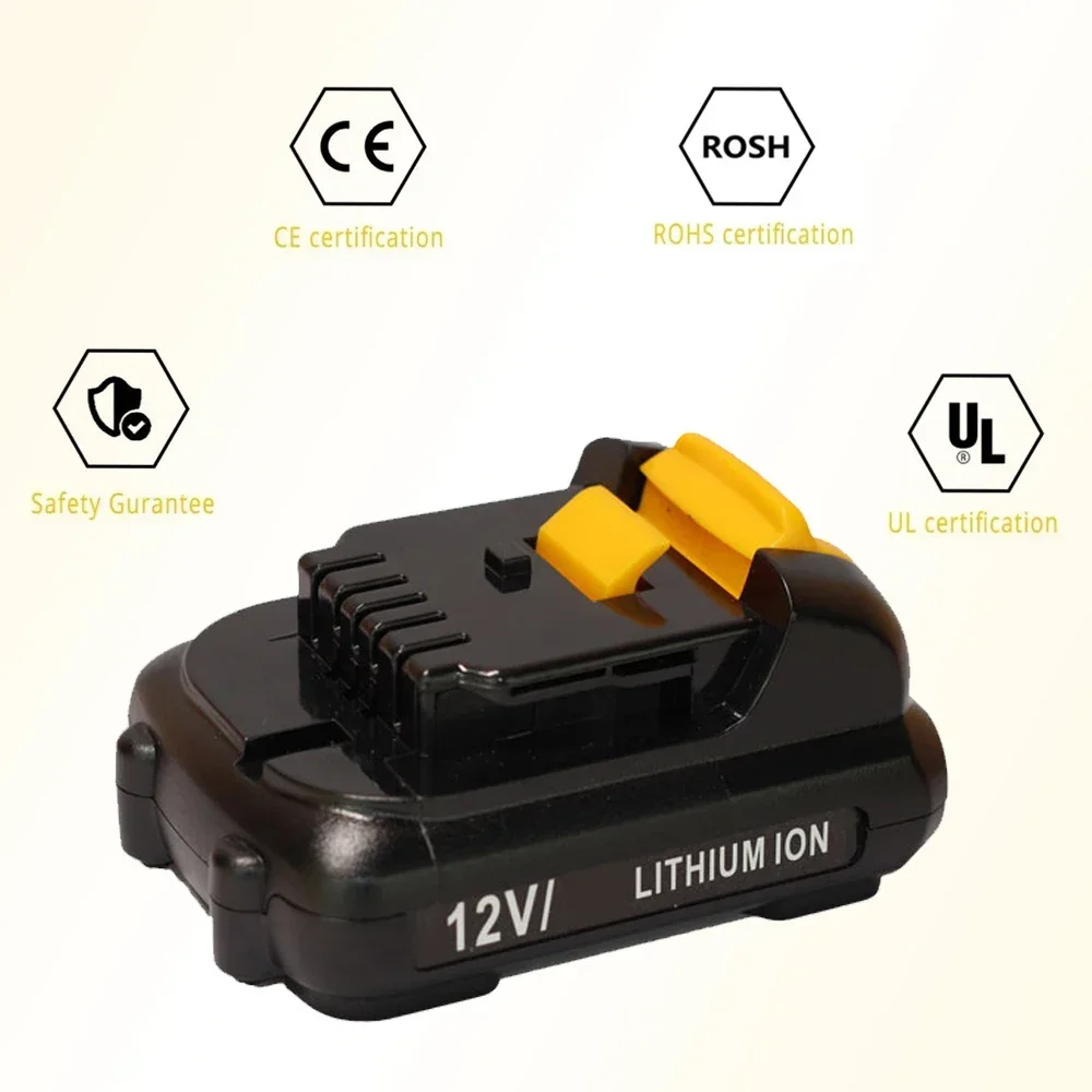 For DEWALT 10.8V/12V Battery 3/4/5Ah for DCB120 DCB122 DCB125 10.8V DCB100 DCB101 DCB119 Li-ion Power Tools Battery