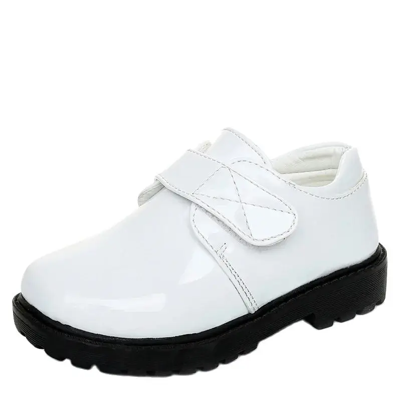 Little Boys Casual Leather Shoes Children's Fashion Velcro Shoes Boys Performance Shoes Children Western Style Dress Footwear