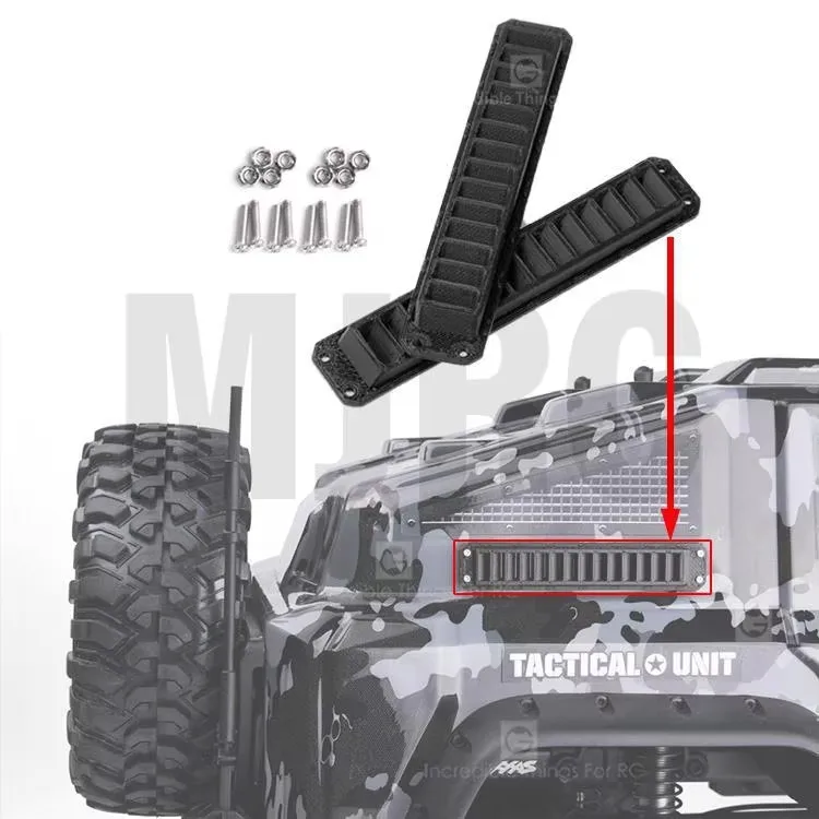 1 Pair Side Vent Body Cooling Grille Garnish For 1/10 Rc Crawler Car Traxxas Trx-4 Tactical Unit 82066-4 Trx4